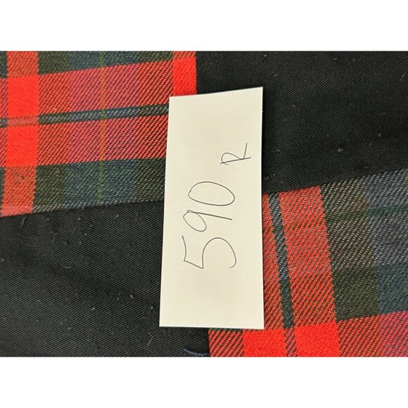 Body Exteriors Vintage Button Front Plaid Vest Black Red Sz 7 Western Ranch - Picture 8 of 9